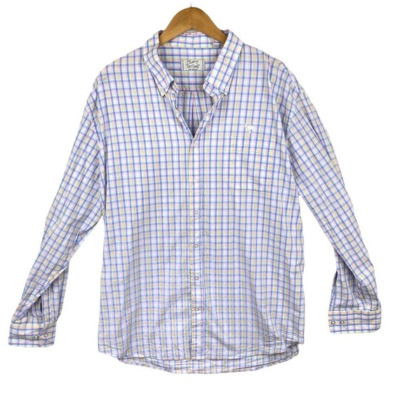 McILHenny Dry Goods Pastel Pink Blue Long Sleeve Button Down Shirt Size XXL - Picture 1 of 5